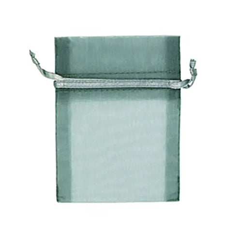 Silver Colour Mini Organza Gift Bags